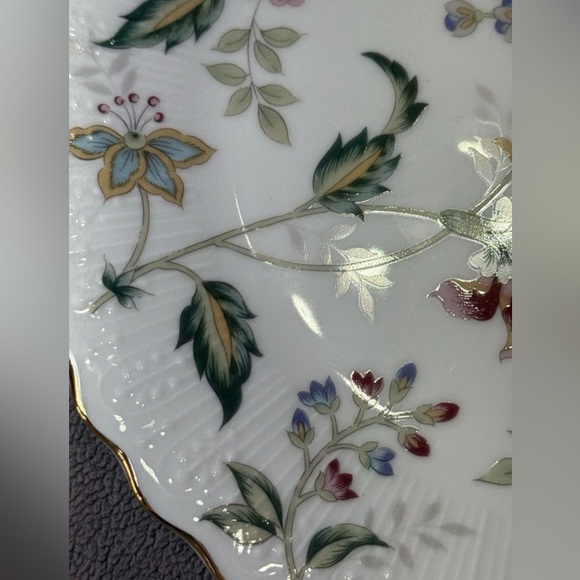 Vintage Andrea by Sadek Buckingham 10" Porcelain Cake Plate & Server JAPAN - Picture 3 of 13